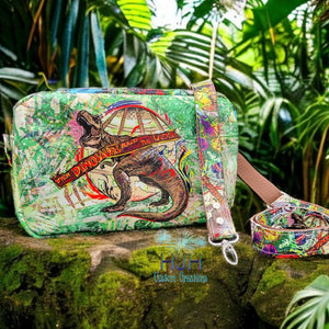 PREORDER R135 - Artistic Dinosaurs - Bag Makers Roll - SMALL SCALE - Dinos Rule - Green