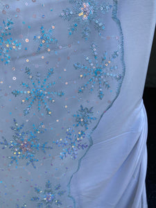 Retail - Tulle - Sequin Snowflake Embroidery
