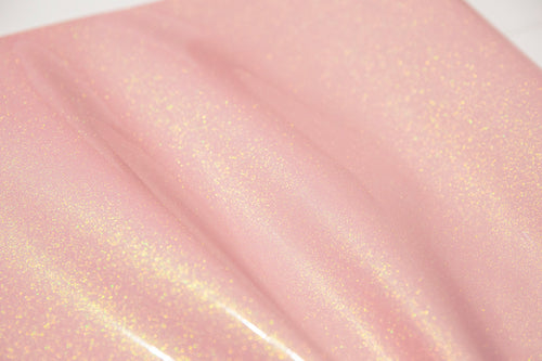 PREORDER - Glossy Glitter Sparkles Vinyl - Peachy Pink #16