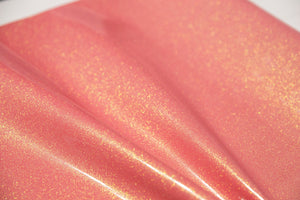 PREORDER - Glossy Glitter Sparkles Vinyl - Coral Pink #5