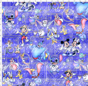 Retail - 100 Years of Wonder - Outlines and Characters - Blue Purple - LARGE SCALE