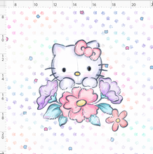 Retail - Kitty Floral - Panel - White - ADULT
