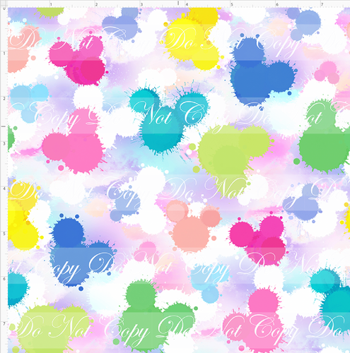 Retail - Little Mouse - Mouse Paint Splatters - Colorful - SMALL SCALE