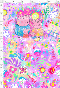 Retail - Artistic Pig - Panel - Family in Sun - Pink - CHILD
