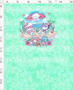 Retail - Summer Sanrio - Panel - Mint - CHILD