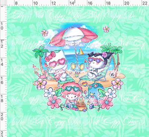 Retail - Summer Sanrio - Panel - Mint - ADULT