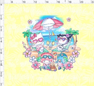 Retail - Summer Sanrio - Panel - Yellow - ADULT
