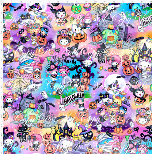 Retail - Halloween Kitty and Friends - Main - Colorful - LARGE SCALE