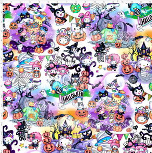 Retail - Halloween Kitty and Friends - Main - White - LARGE SCALE