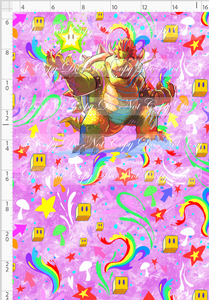 PREORDER - Artistic Brothers - Panel - Bowzer - Pink Background - CHILD