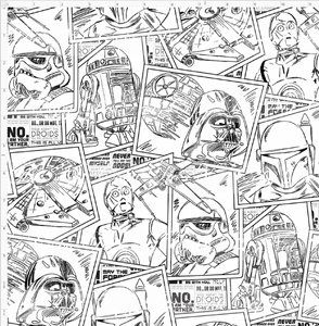 Retail - Comic Wars - Cards - Black and White - REGULAR SCALE
