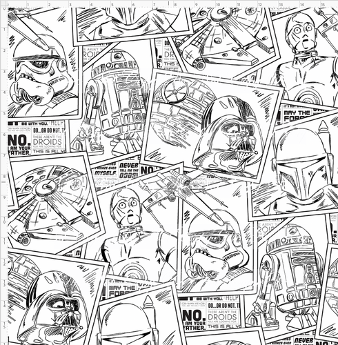 Retail - Comic Wars - Cards - Black and White - LARGE SCALE