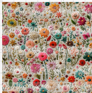 Retail - Embroidery Collection - Bright Wild Flowers - SMALL SCALE