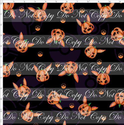Retail - Halloween Critters - Pika Pumpkin - Black - SMALL SCALE