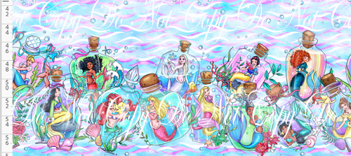 PREORDER - Mermaid Princesses - Double Border - Bottle