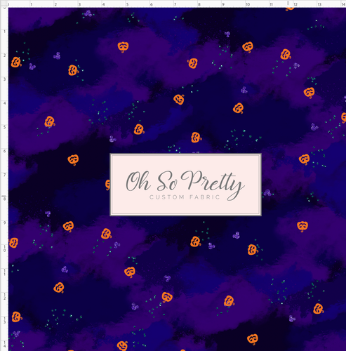 Retail - Batty Halloween Party - Background - Blue Purple