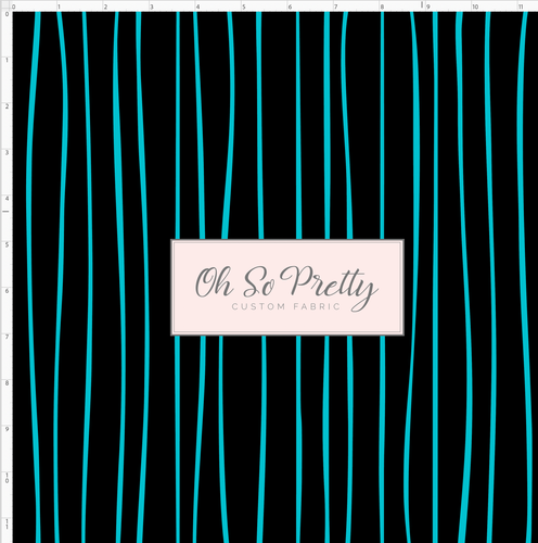 Retail - Haunted Jack - Stripes - Black and Teal
