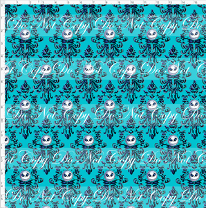 Retail - Haunted Jack - Wallpaper - Teal - LARGE SCALE