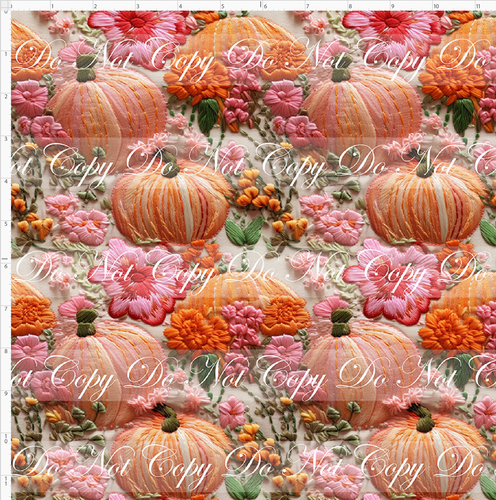 Retail - Embroidery Collection - Orange Pumpkins - REGULAR SCALE