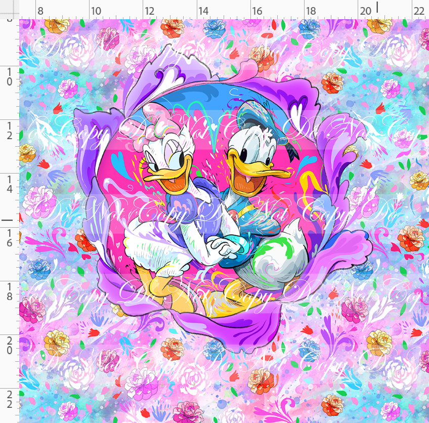 PREORDER - Artistic Blooms - Panel - Ducks - ADULT