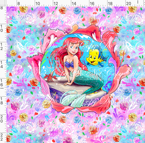 PREORDER - Artistic Blooms - Panel - Mermaid - ADULT