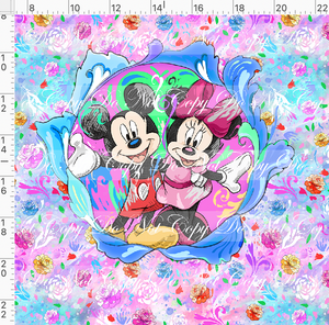 PREORDER - Artistic Blooms - Panel - Mice - ADULT