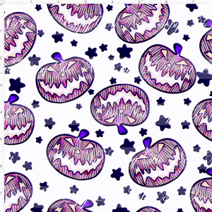Retail - Glowing NBC - Pumpkins - Purple - White Background - SMALL SCALE