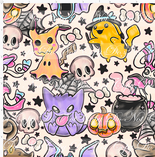 CATALOG - PREORDER R117 - Spooky Pocket Pals - All with Pika - Cream - SMALL SCALE
