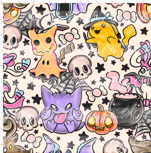 CATALOG - PREORDER R117 - Spooky Pocket Pals - All with Pika - Cream - REGULAR SCALE
