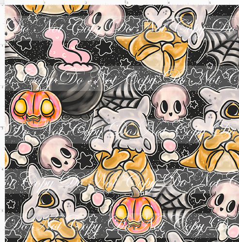 CATALOG - PREORDER R117 - Spooky Pocket Pals - Bone Characters - Black - SMALL SCALE