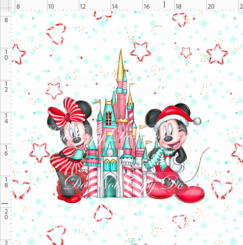 CATALOG - PREORDER - Christmas Peppermint - Panel - Castle - ADULT