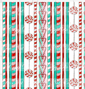 CATALOG - PREORDER - Christmas Peppermint - Vertical Stripes - SMALL SCALE