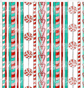 CATALOG - PREORDER - Christmas Peppermint - Vertical Stripes - REGULAR SCALE
