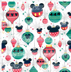 Retail - Poinsettia Mouse - Ornaments - REGULAR SCALE