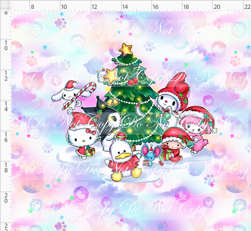 CATALOG - PREORDER - Christmas Kitty and Friends - Panel - Everyone - Everyone - Colorful - ADULT