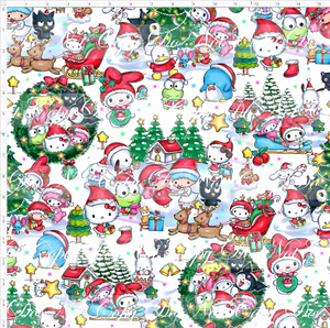 CATALOG - PREORDER - Christmas Kitty and Friends - Main - White - LARGE SCALE