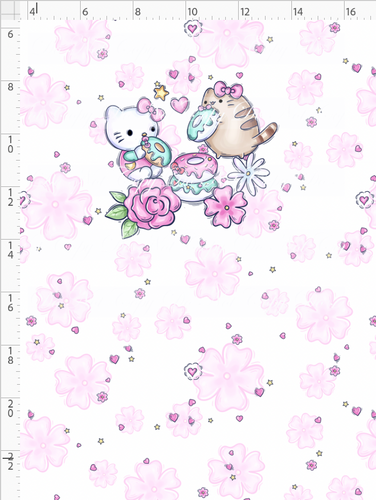 CATALOG - PREORDER - Cutie Cats - Panel - Donuts - White - CHILD