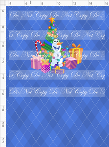 CATALOG - PREORDER - Festive Christmas - Panel - Snowman - Cornflower - CHILD
