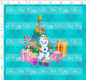 Retail - Festive Christmas - Panel - Snowman - Turquoise - ADULT
