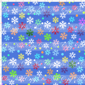 CATALOG - PREORDER - Festive Christmas - Snowflakes - Cornflower