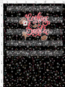 CATALOG - PREORDER - North Pole Milk and Co - Panel - Black - Cookies for Santa - CHILD