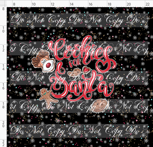 CATALOG - PREORDER - North Pole Milk and Co - Panel - Black - Cookies for Santa - ADULT