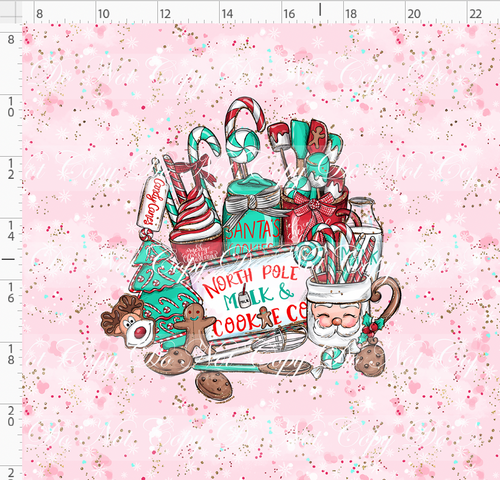 CATALOG - PREORDER - North Pole Milk and Co - Panel - Pink - Sign - ADULT