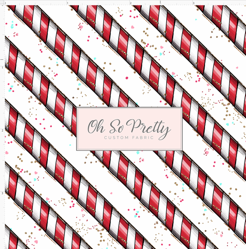 CATALOG - PREORDER - North Pole Milk and Co - Candy Diagonal Stripes - SMALL SCALE