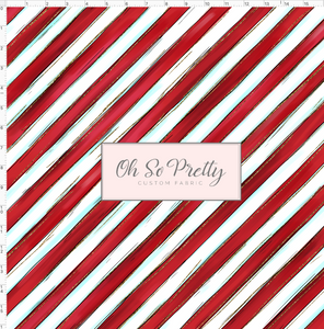CATALOG - PREORDER - North Pole Milk and Co - Stripes - Red and White  - REGULAR SCALE