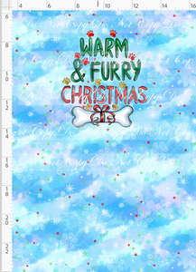 CATALOG - PREORDER - Christmas Dogs - Panel - Warm & Furry - CHILD