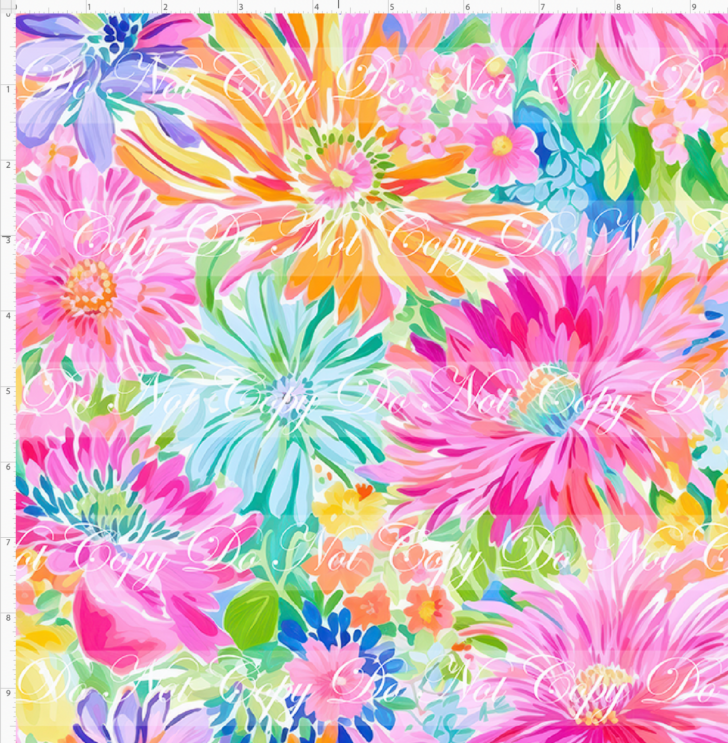 PREORDER - LP Inspired - Summer Watercolor Floral - REGULAR SCALE