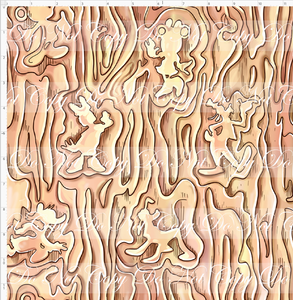 Smore Fun - Wood Texture - REGULAR SCALE - Vinyl - Woven Back