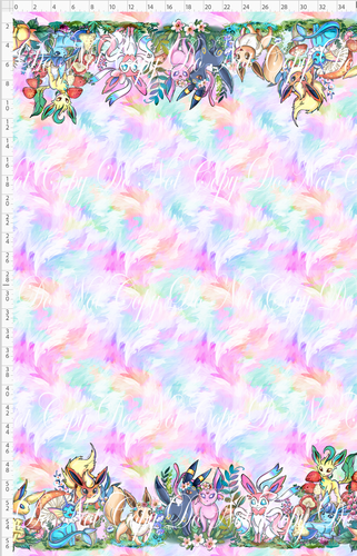 PREORDER R124 - Cottagecore Critters - Double Border - Eevee