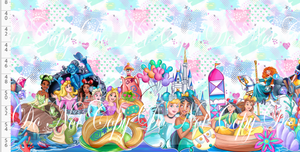 Retail - Park Day Princesses - Double Border - Pop Background